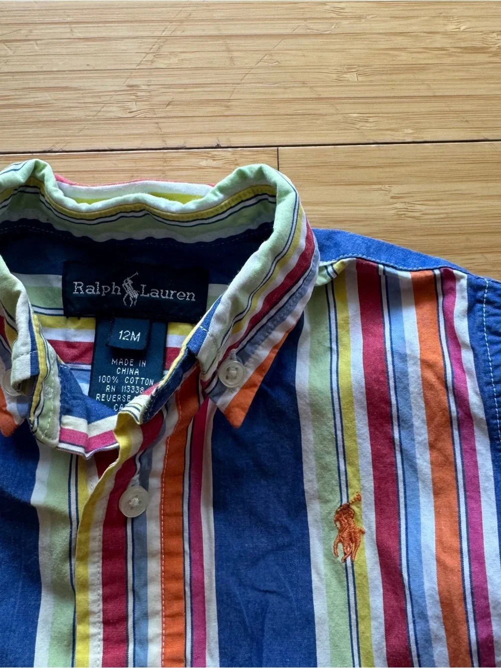 Ralph Lauren Multi-Color Striped Button-Down Shirt